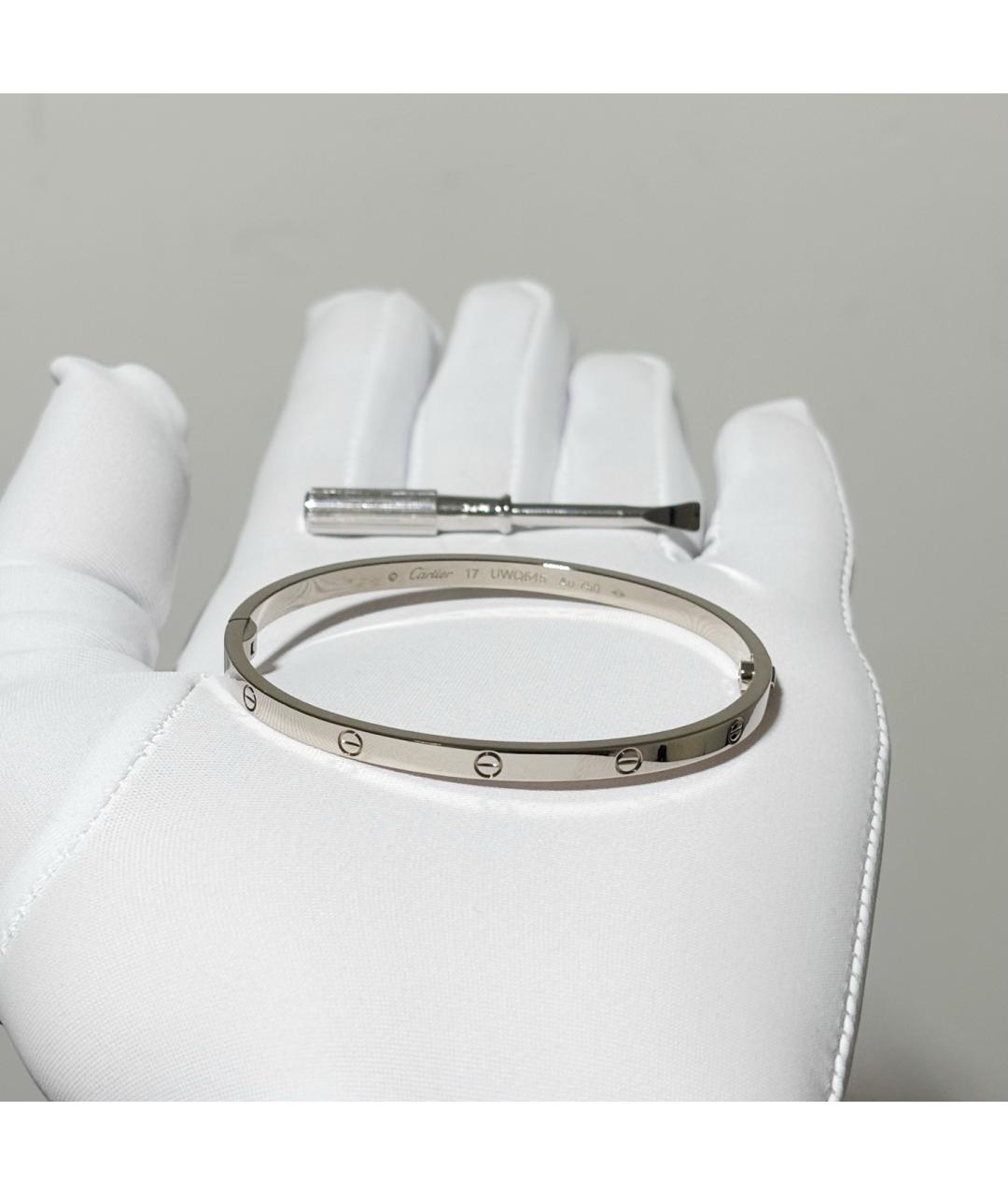 CARTIER Серебрянный браслет из белого золота, фото 8