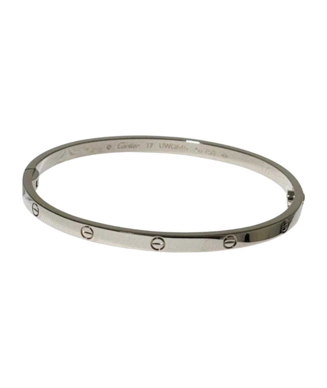 CARTIER Серебрянный браслет из белого золота, фото 1
