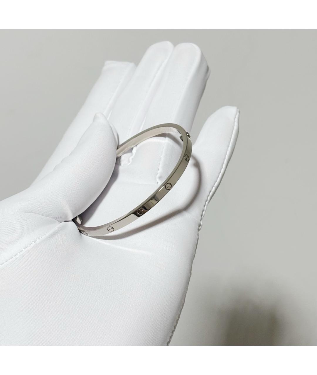 CARTIER Серебрянный браслет из белого золота, фото 5