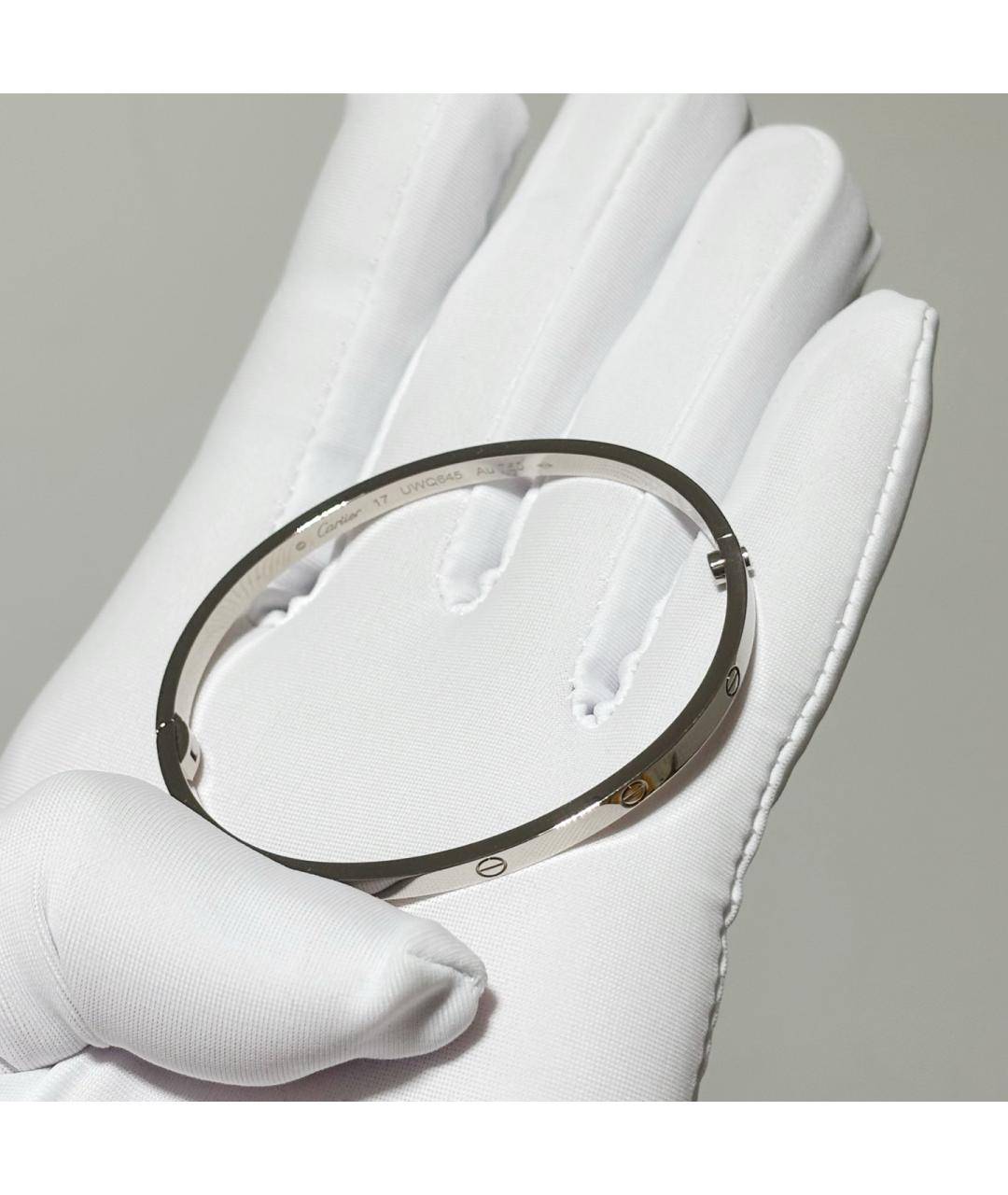 CARTIER Серебрянный браслет из белого золота, фото 4