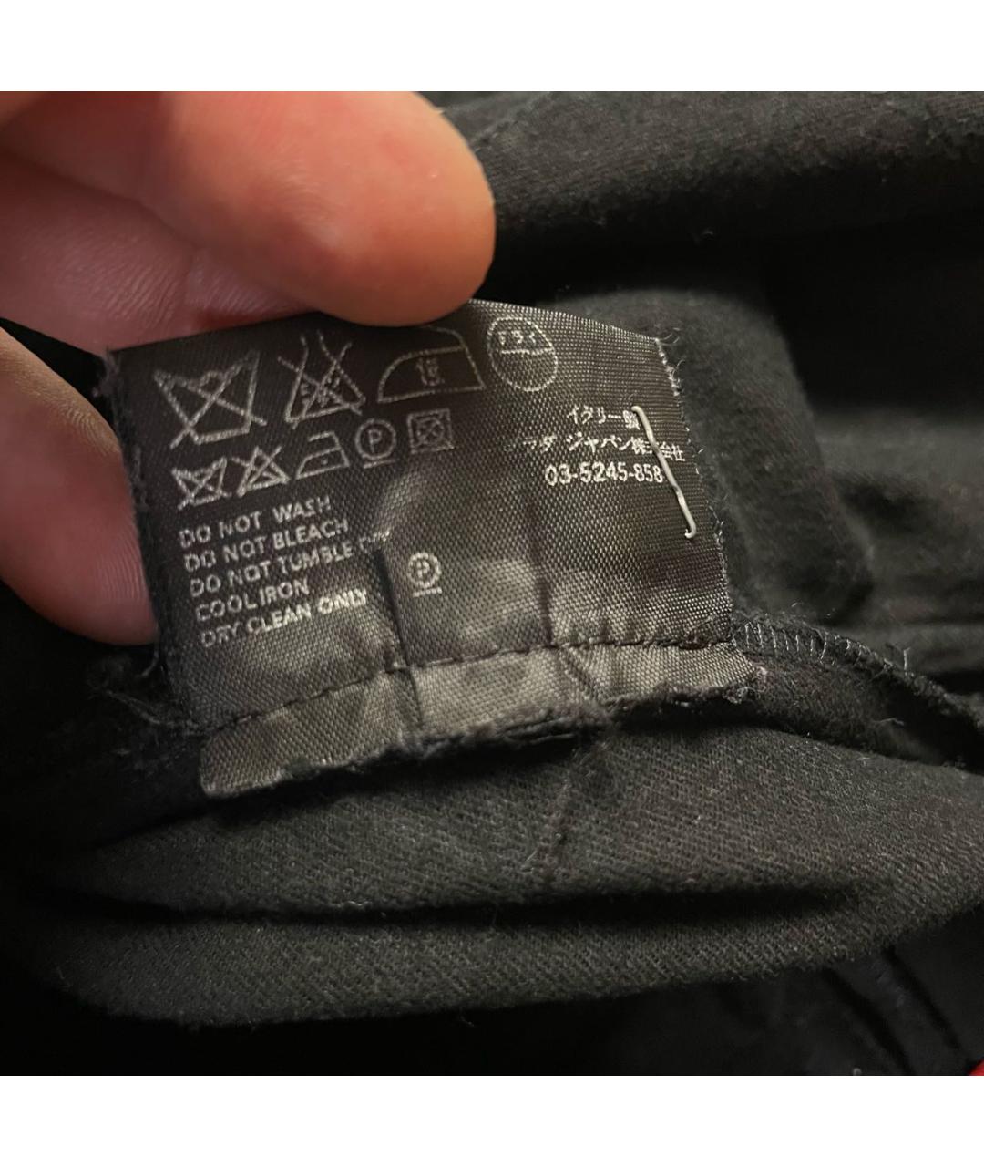 PRADA Черные прямые брюки, фото 6