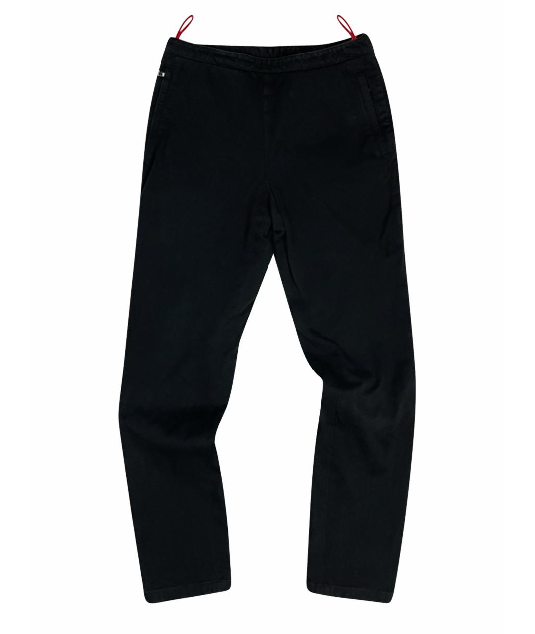 PRADA Черные прямые брюки, фото 1