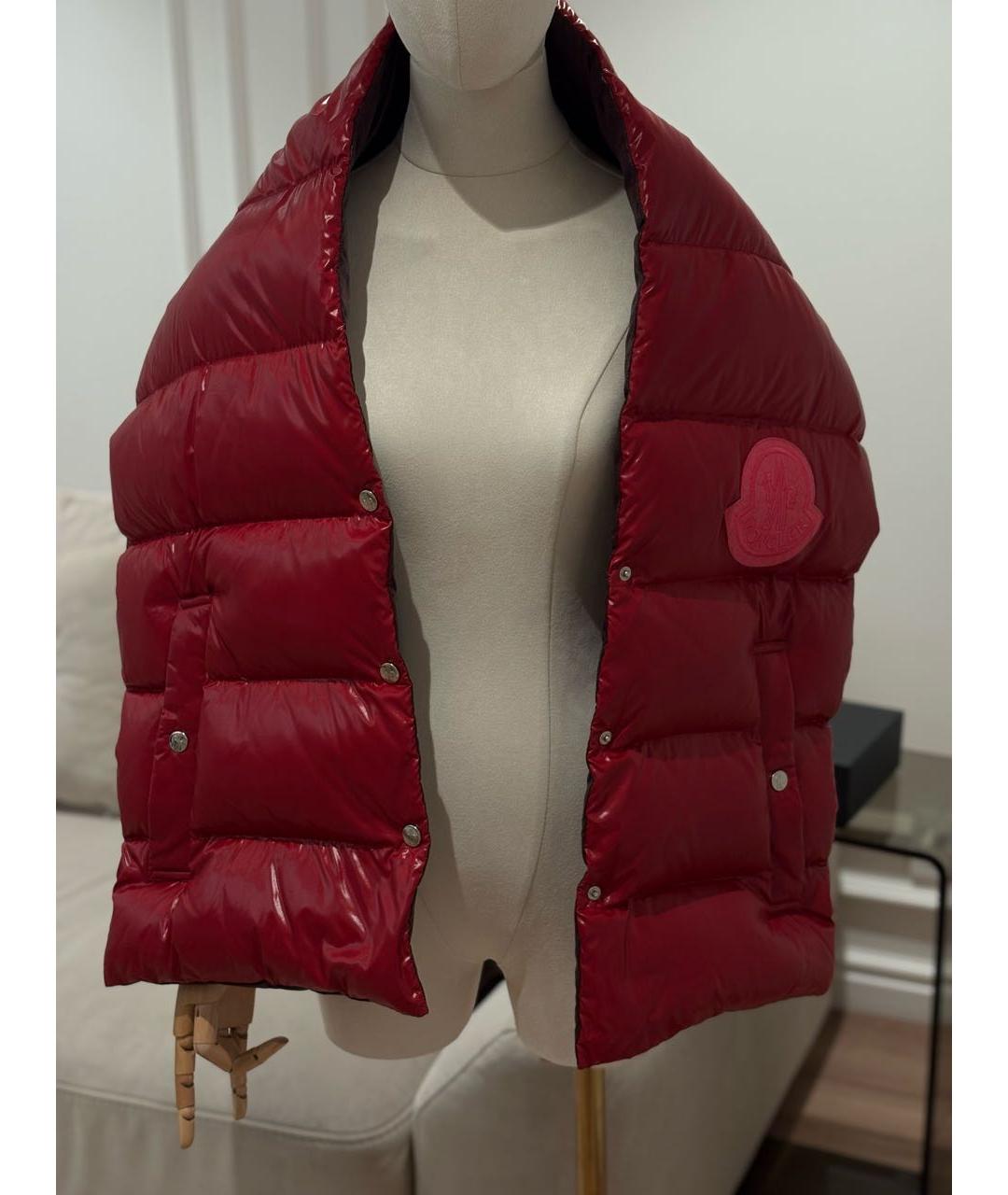 MONCLER Красный шарф, фото 2
