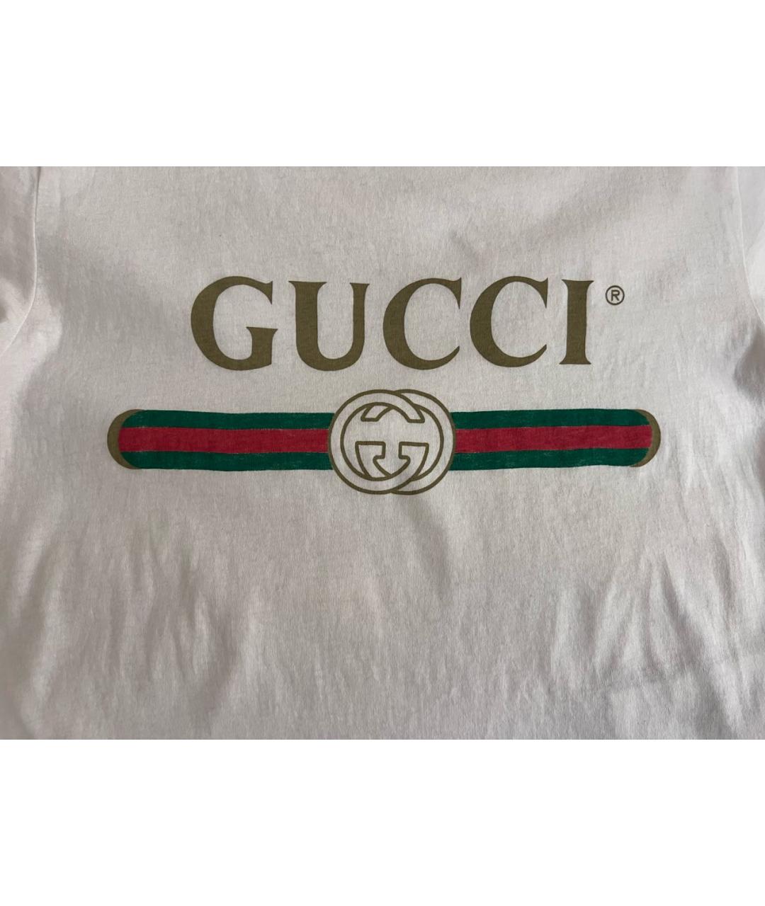 GUCCI Белая футболка, фото 6