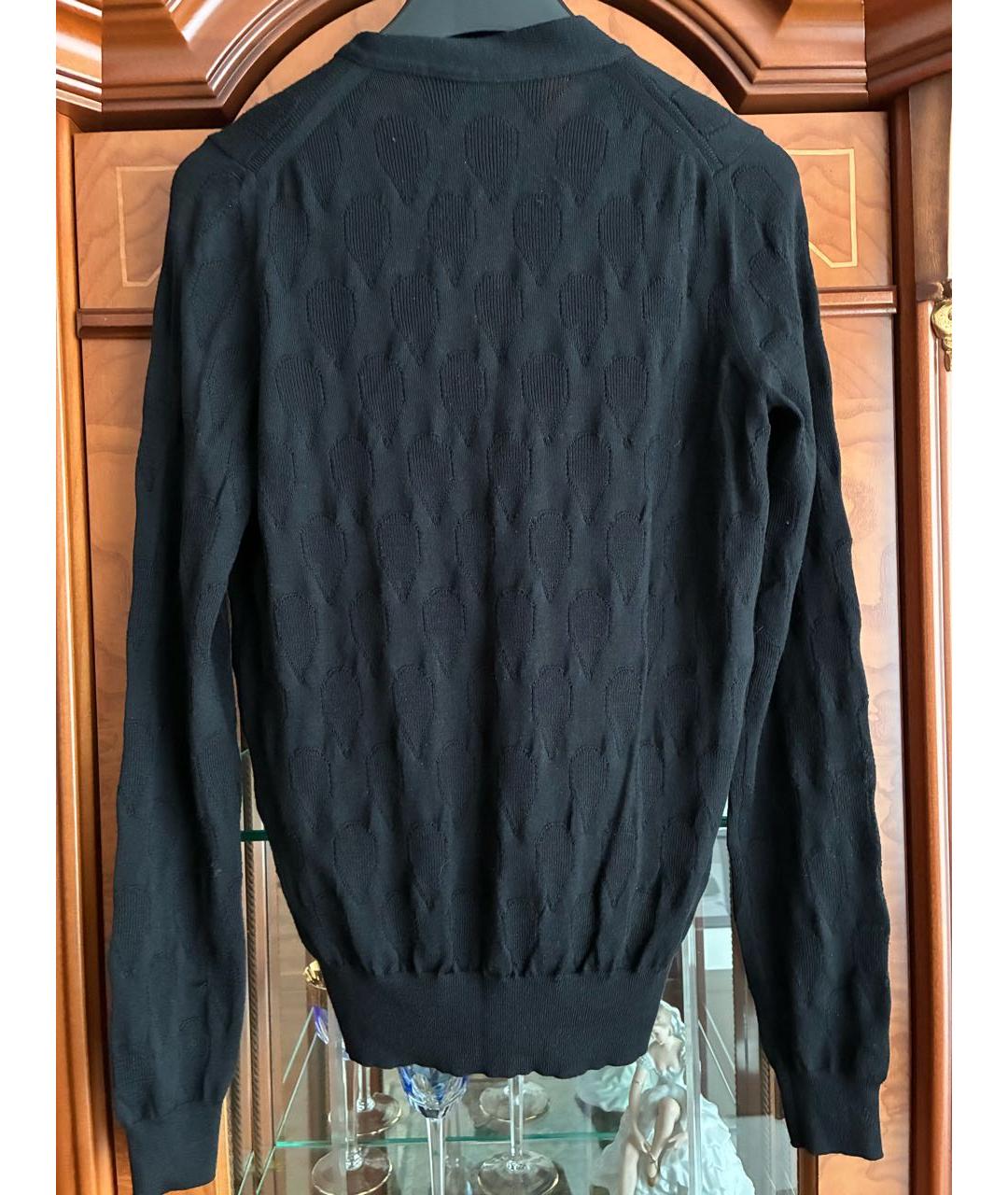 SAINT LAURENT Черный шерстяной кардиган, фото 2