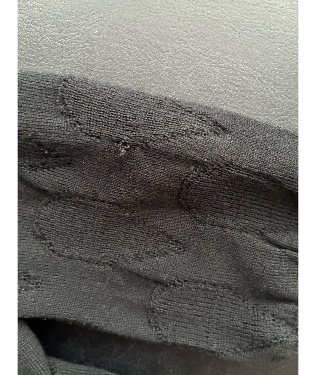 SAINT LAURENT Черный шерстяной кардиган, фото 6