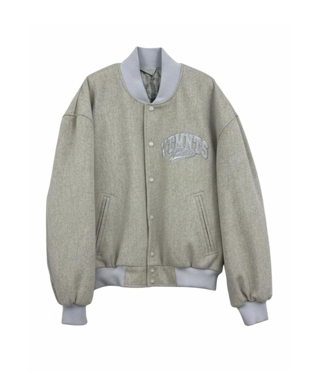 VETEMENTS Серая шерстяная куртка, фото 8