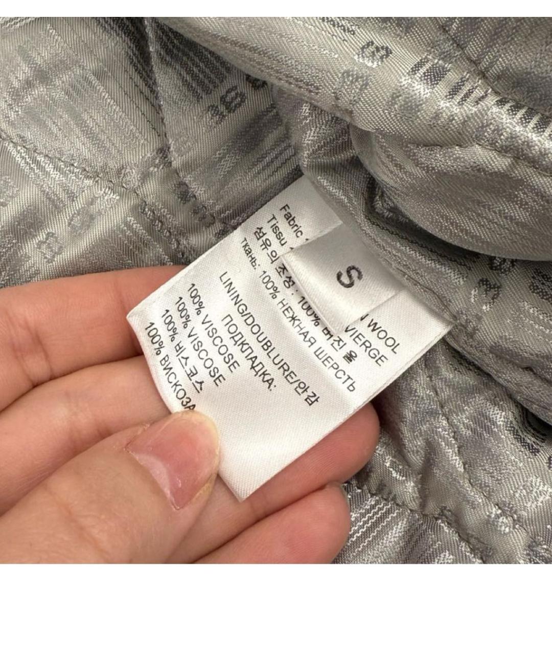 VETEMENTS Серая шерстяная куртка, фото 4