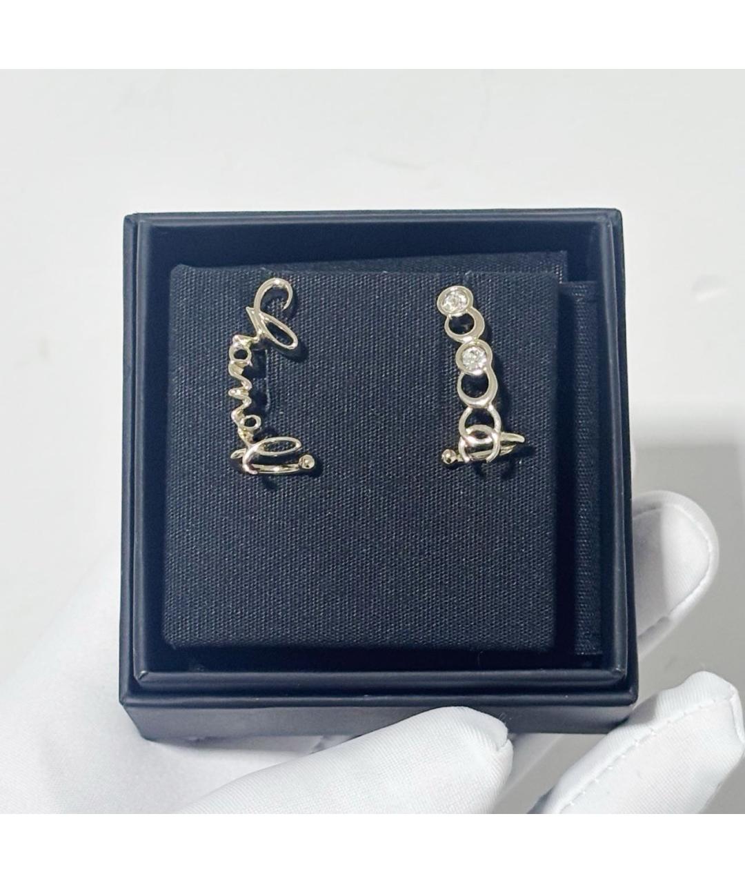 CHANEL Серебряные металлические серьги, фото 6