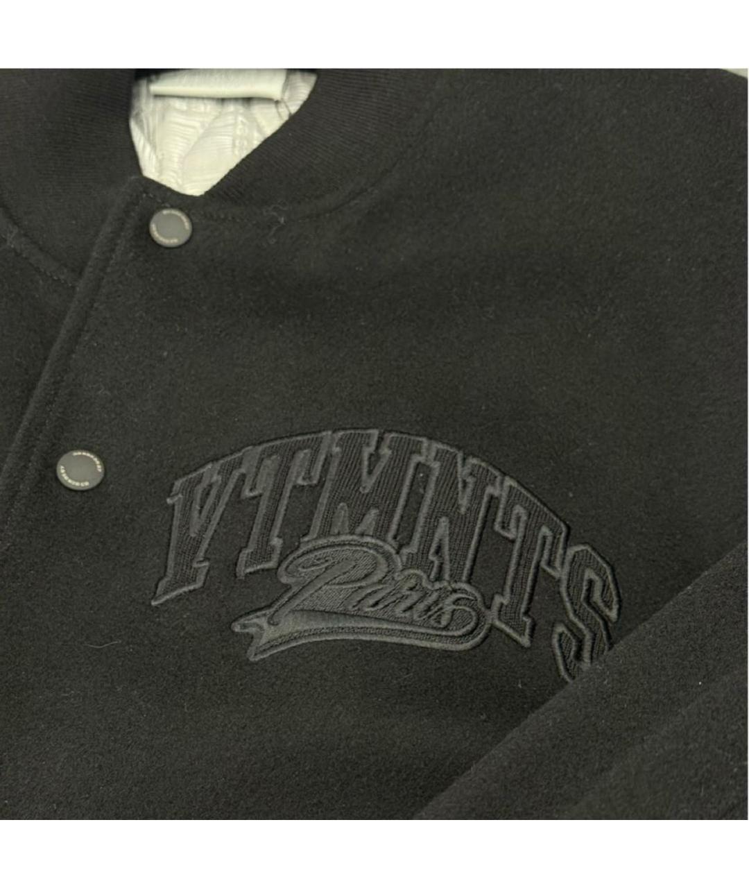 VETEMENTS Черная шерстяная куртка, фото 6