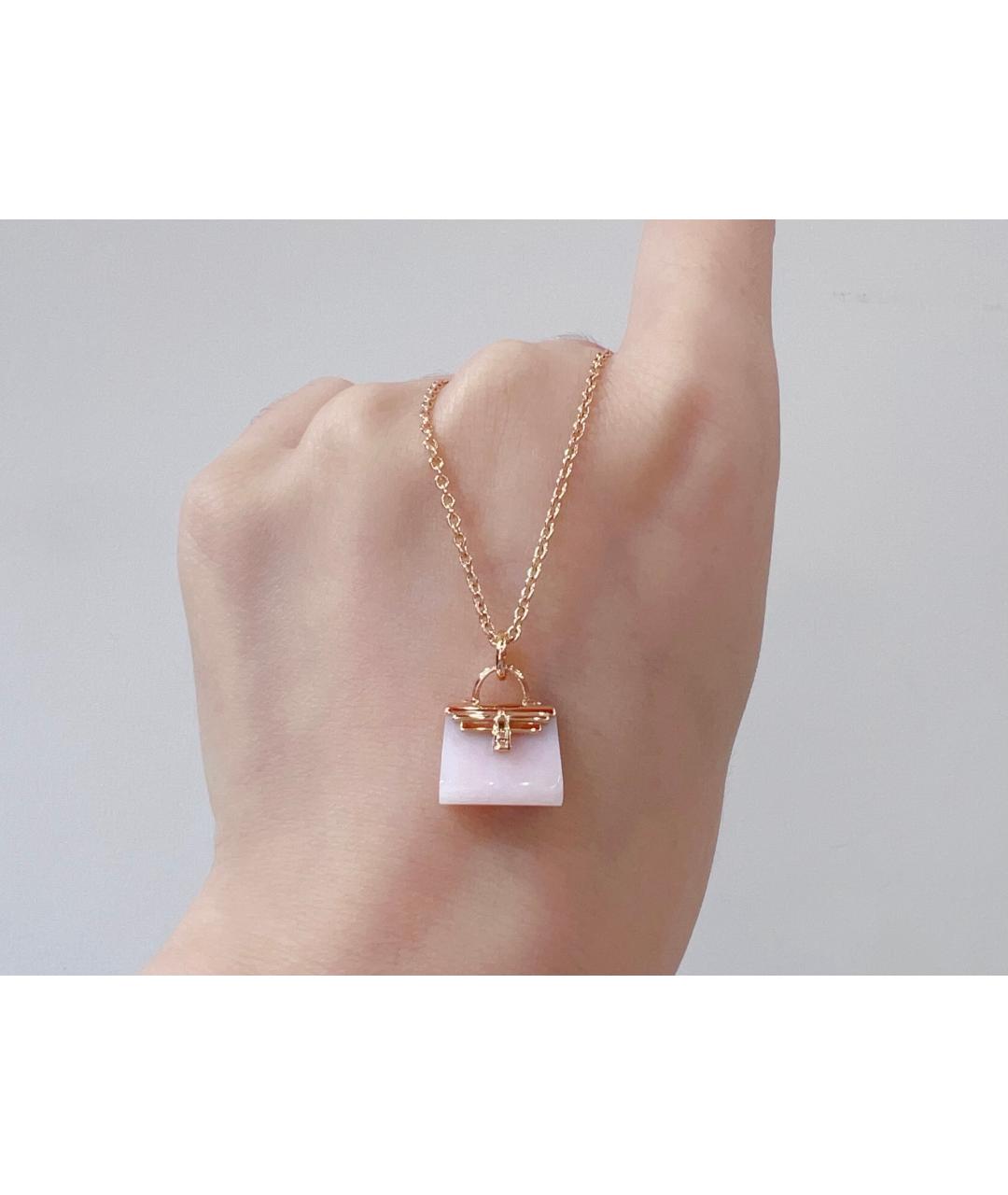 HERMES Золотая подвеска из розового золота, фото 3