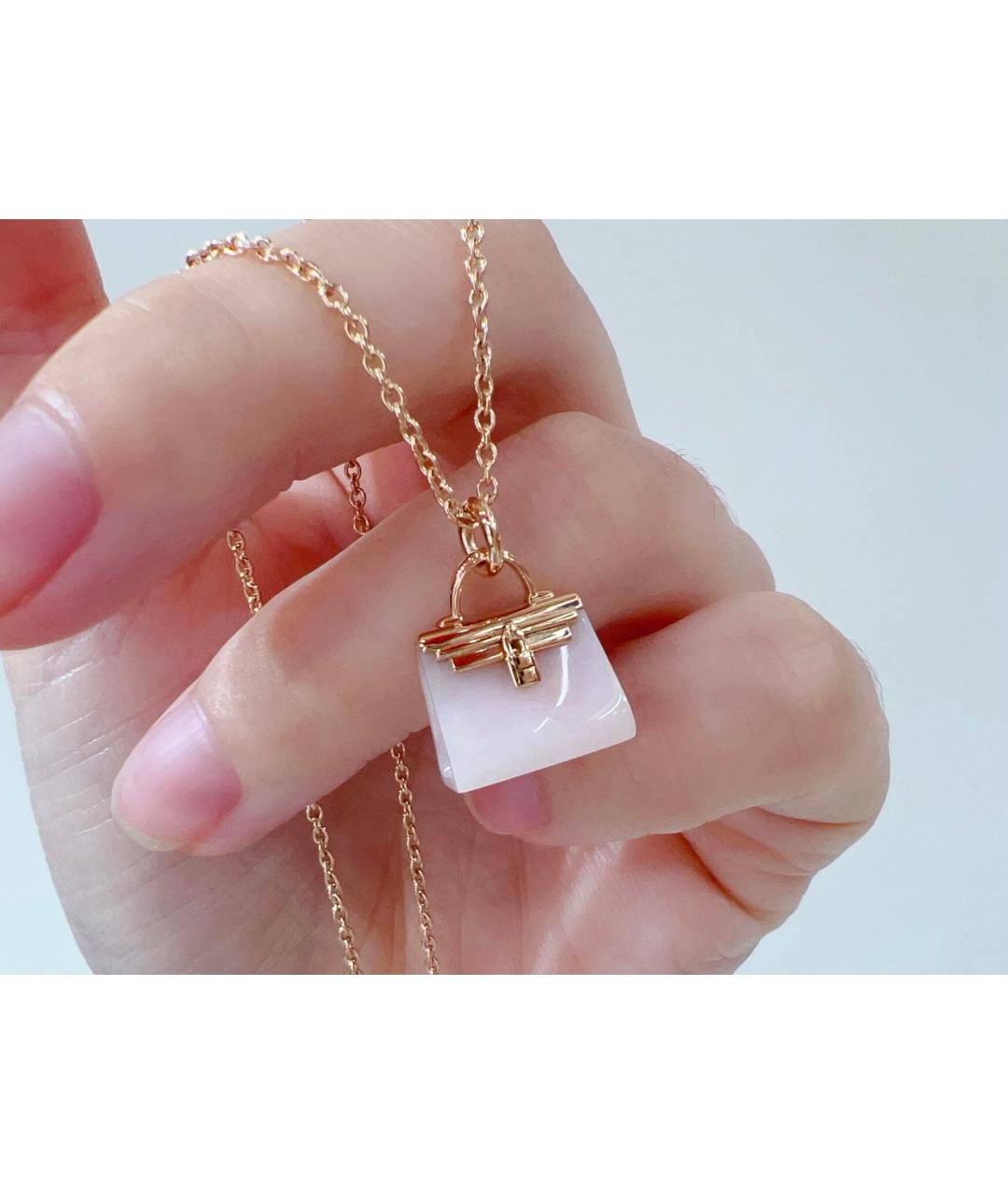 HERMES Золотая подвеска из розового золота, фото 2