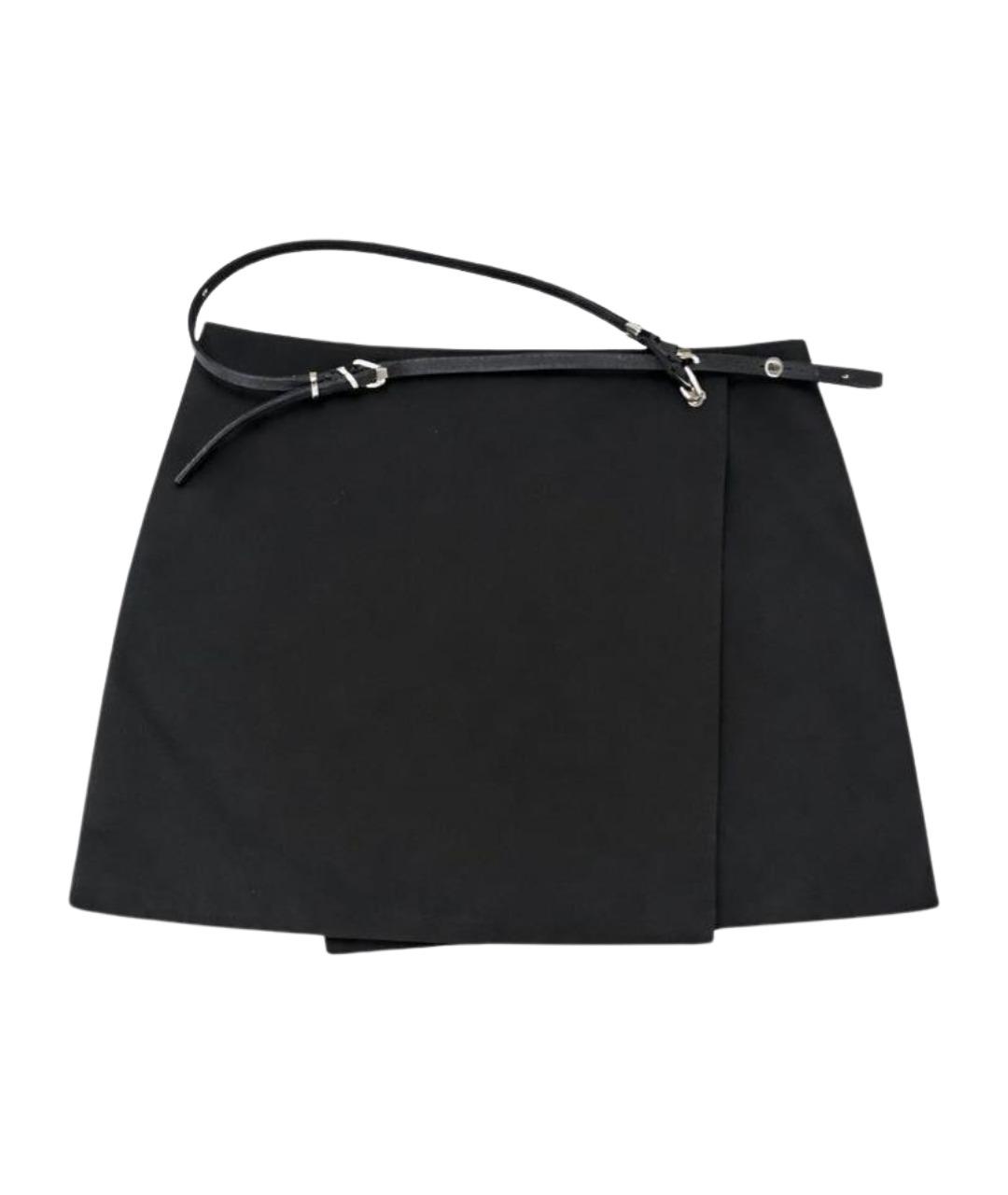 GIVENCHY Черная вискозная юбка мини, фото 1