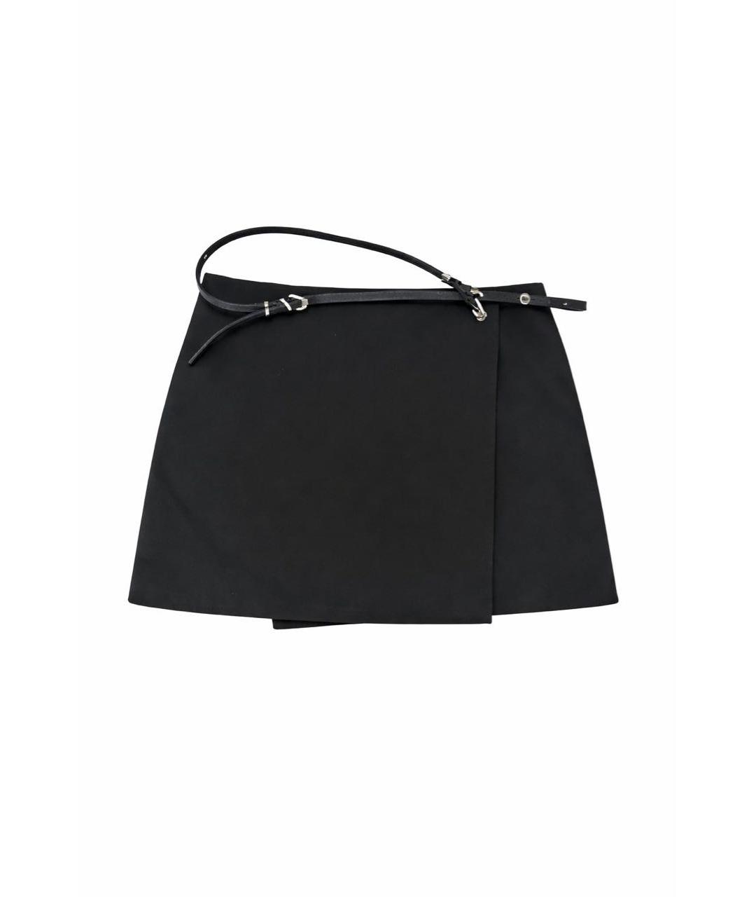GIVENCHY Черная вискозная юбка мини, фото 4