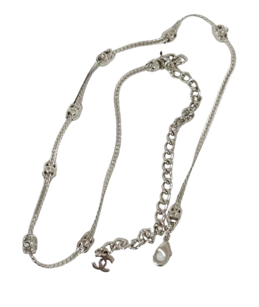 CHANEL Серебряное металлическое колье, фото 1