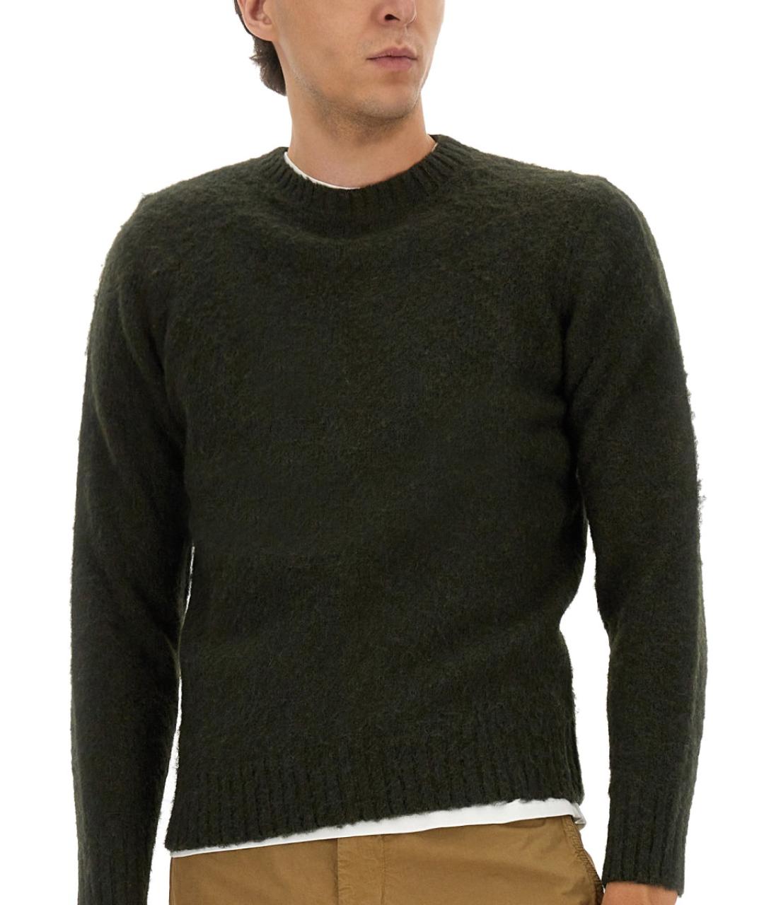 ASPESI Хаки шерстяной джемпер / свитер, фото 4