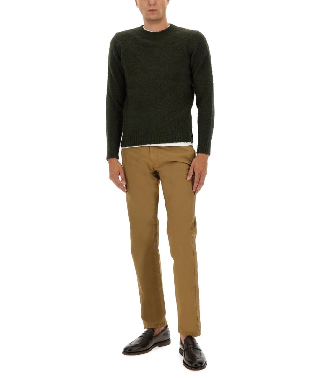 ASPESI Хаки шерстяной джемпер / свитер, фото 2