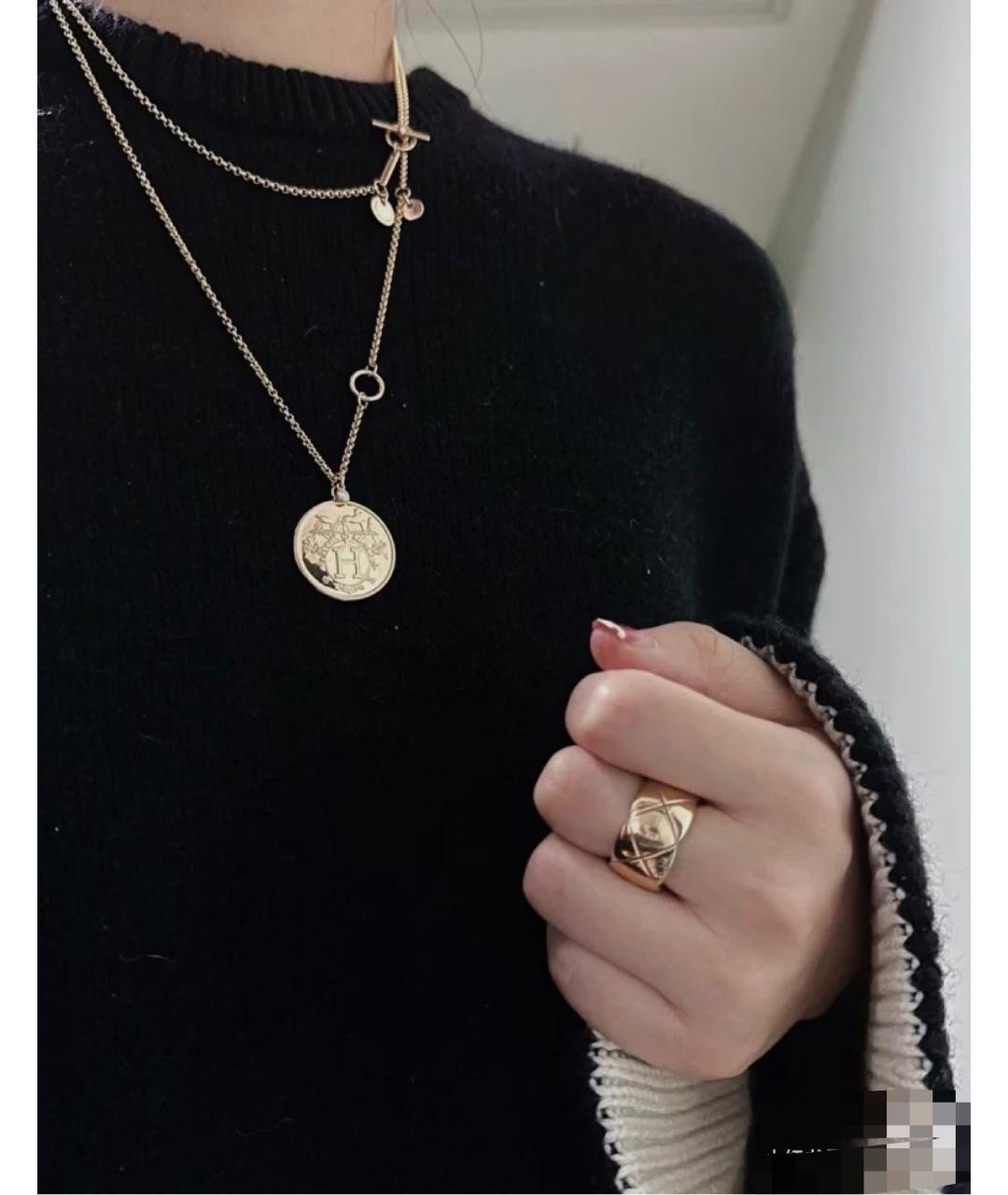 HERMES Золотое колье из розового золота, фото 3