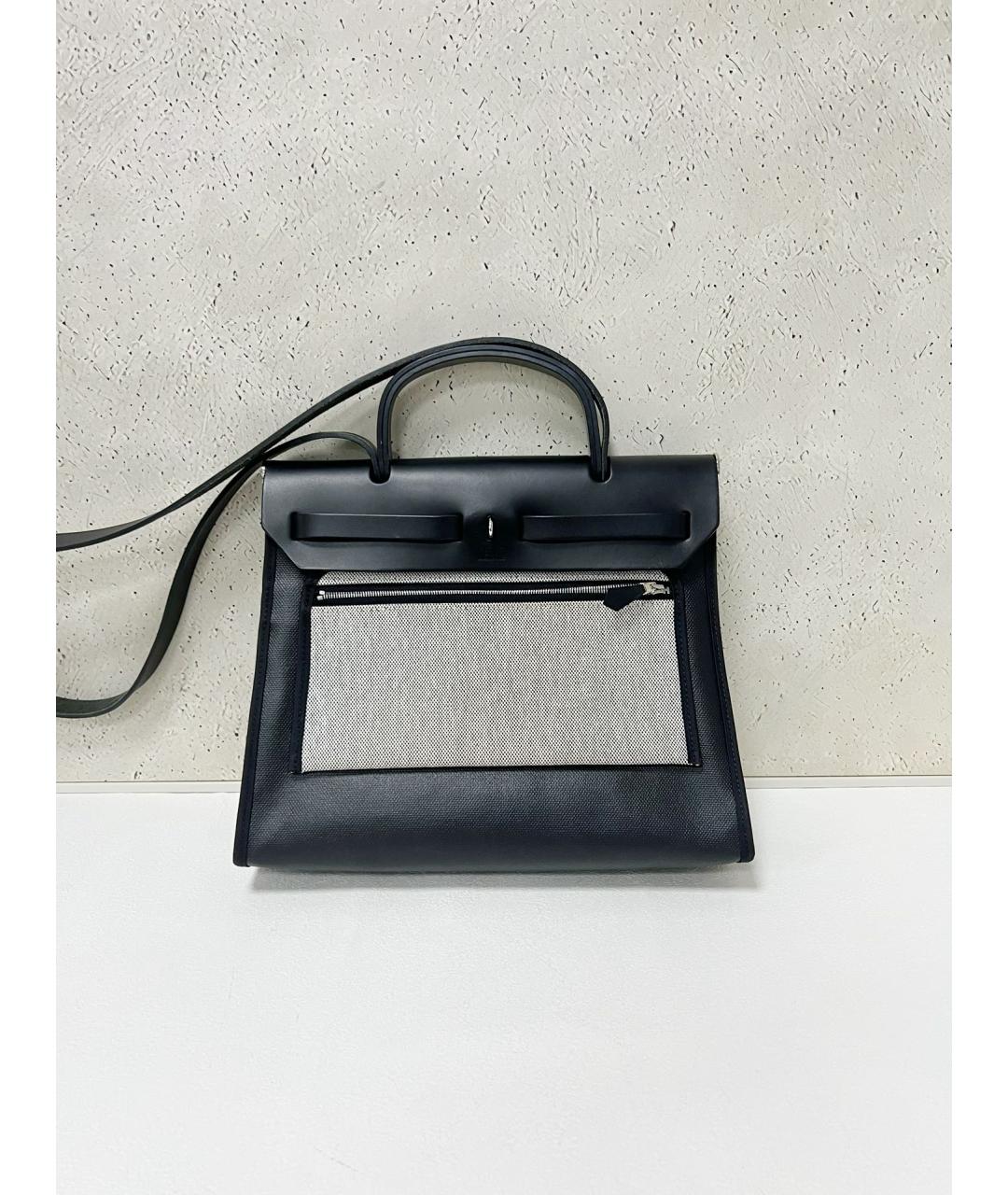 HERMES Черная тканевая сумка через плечо, фото 2