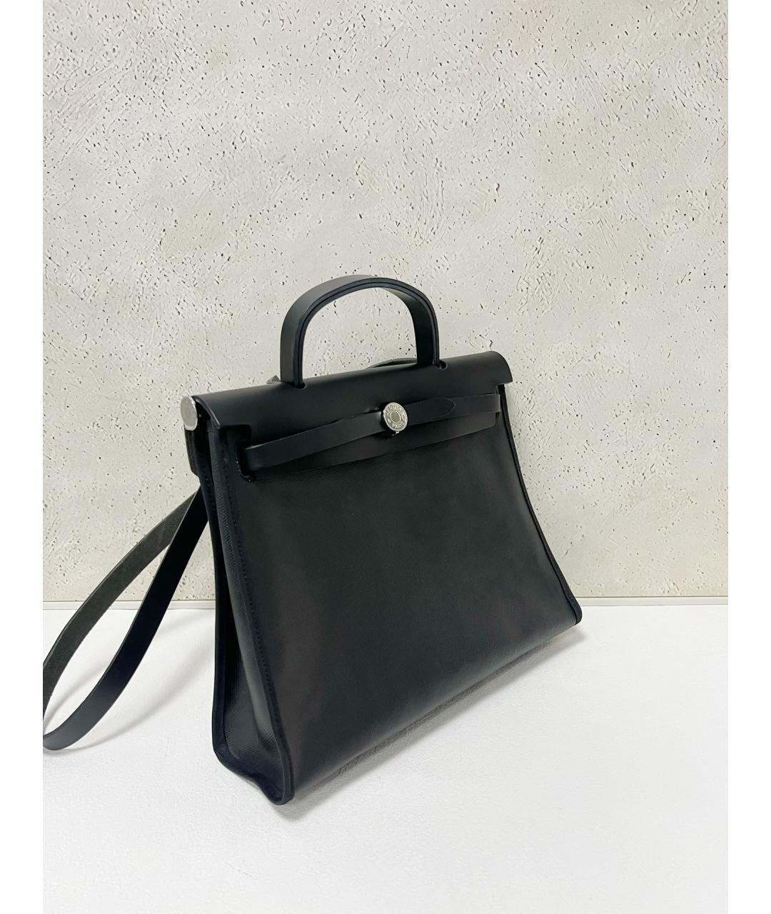 HERMES Черная тканевая сумка через плечо, фото 3