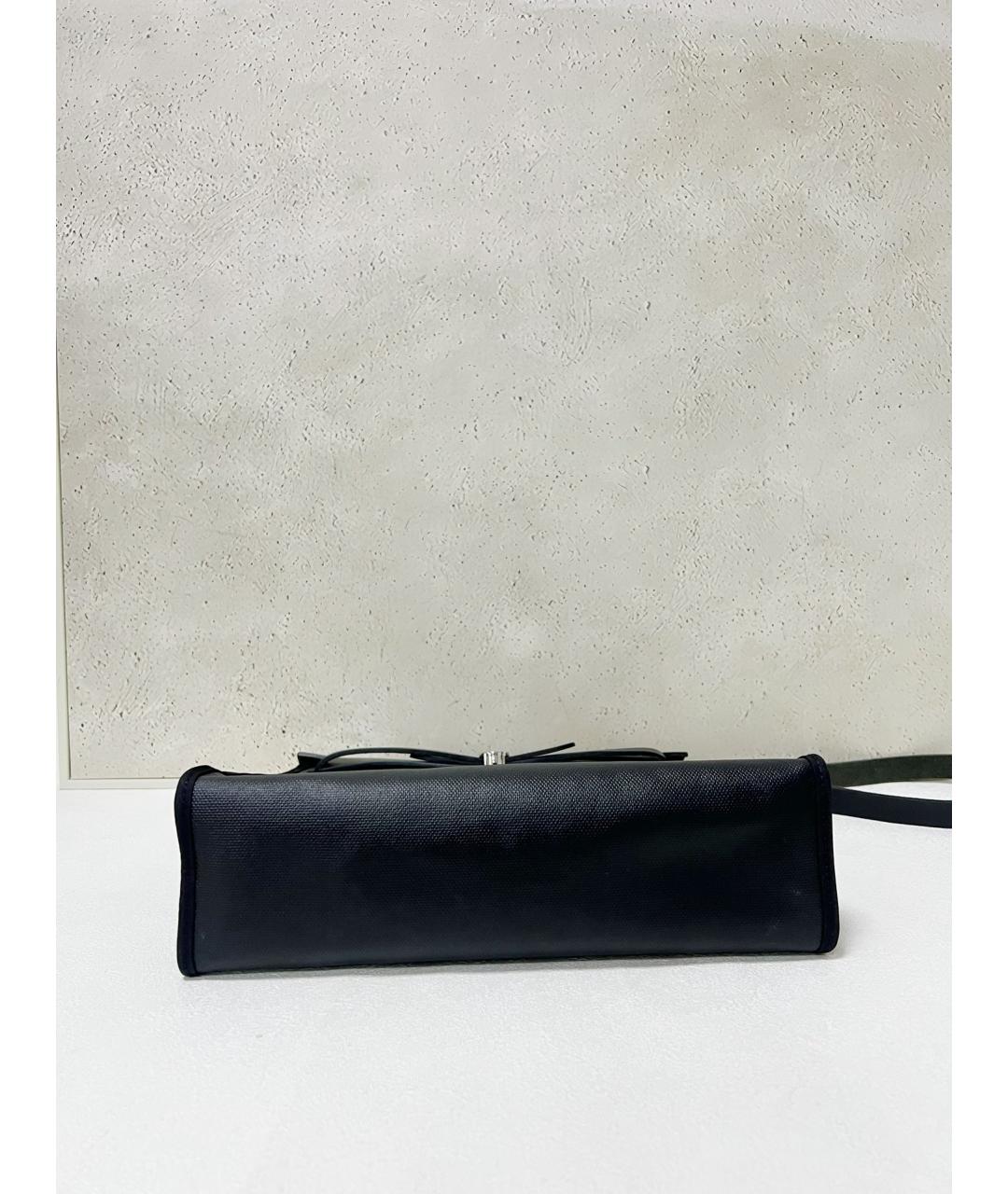 HERMES Черная тканевая сумка через плечо, фото 5