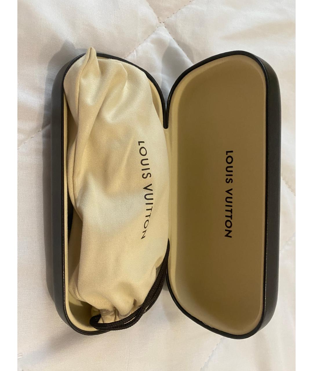 LOUIS VUITTON Синие металлические солнцезащитные очки, фото 6