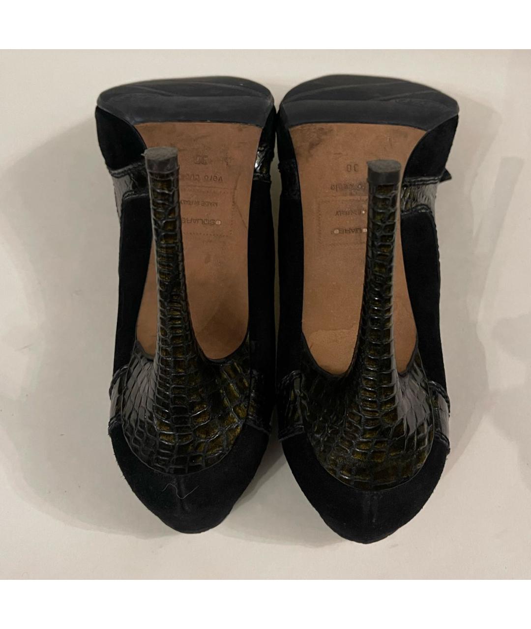 DSQUARED2 Черные замшевые туфли, фото 8