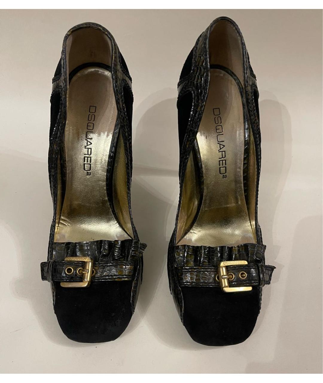 DSQUARED2 Черные замшевые туфли, фото 3