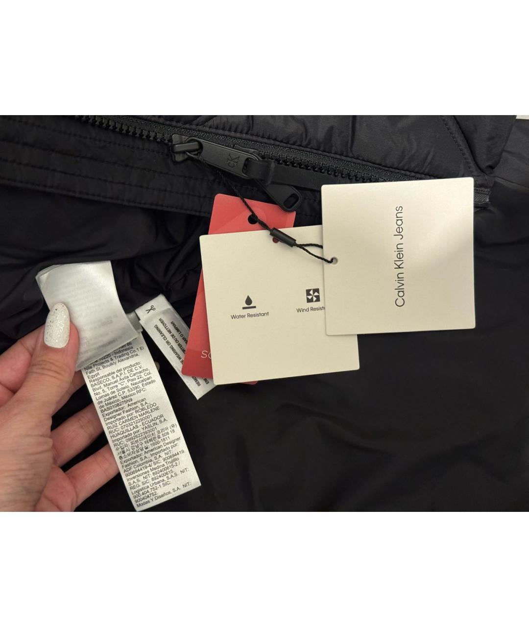 CALVIN KLEIN Черное пальто, фото 5