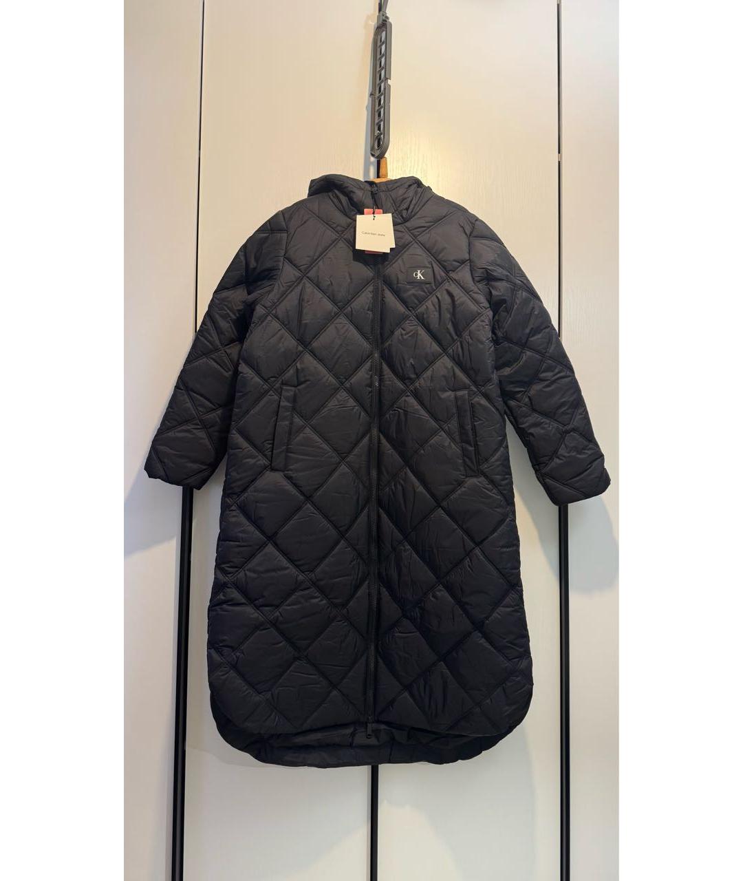 CALVIN KLEIN Черное пальто, фото 9