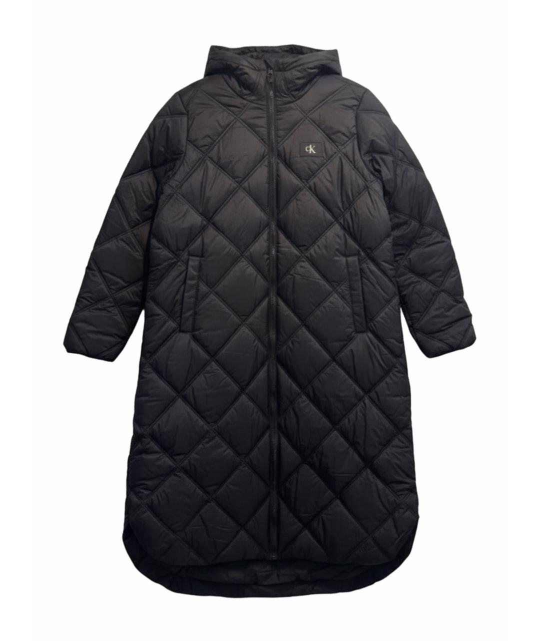 CALVIN KLEIN Черное пальто, фото 1