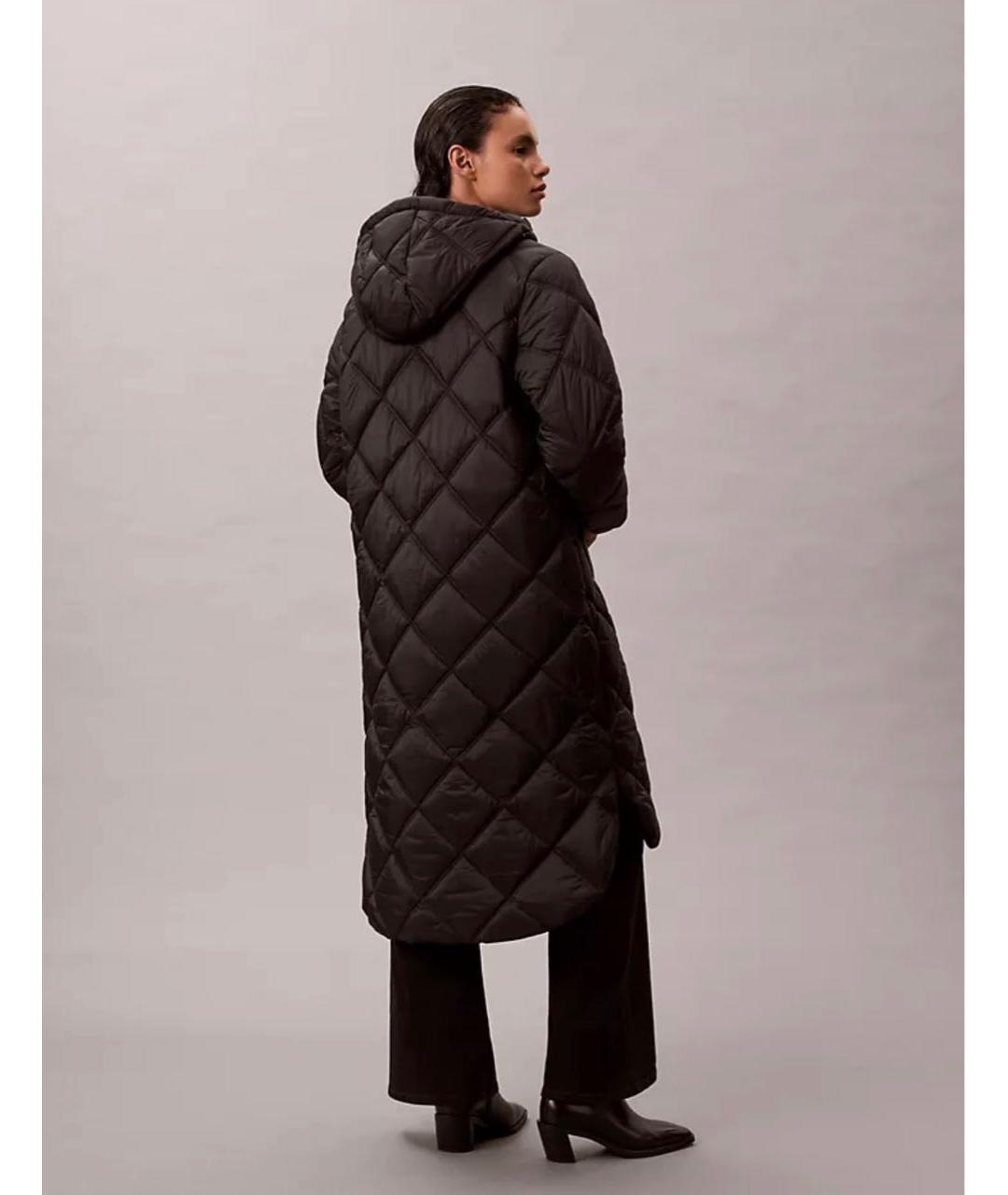 CALVIN KLEIN Черное пальто, фото 7