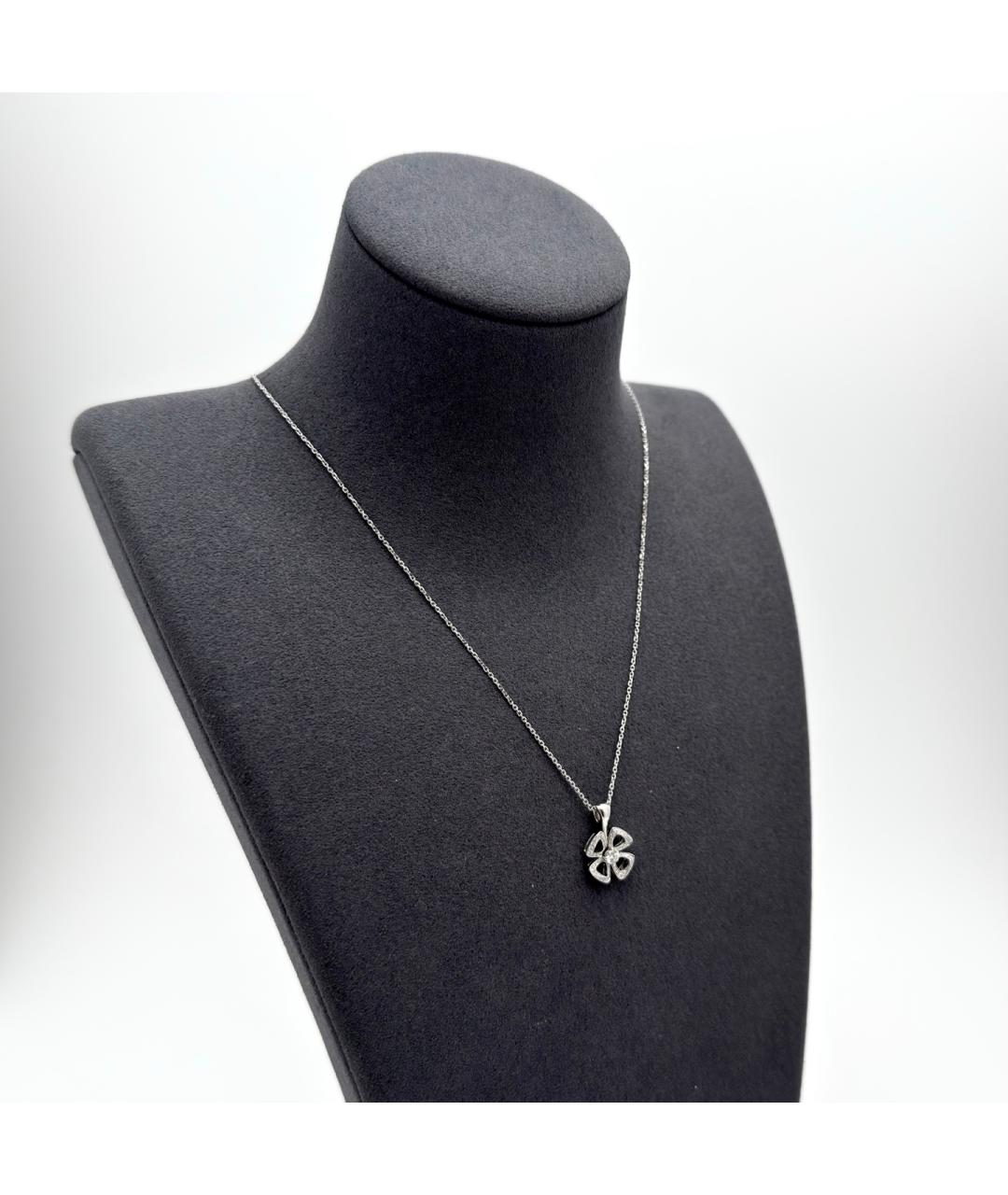 BVLGARI Серебряное колье из белого золота, фото 2