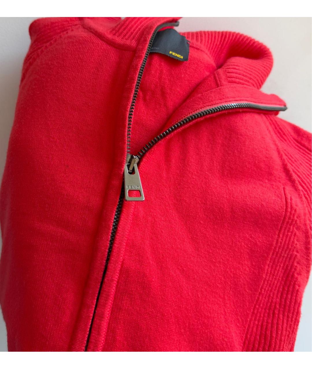 FENDI Коралловый вискозный костюм с брюками, фото 6