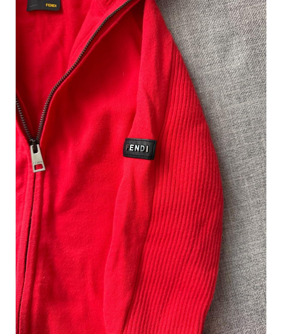 FENDI Коралловый вискозный костюм с брюками, фото 5