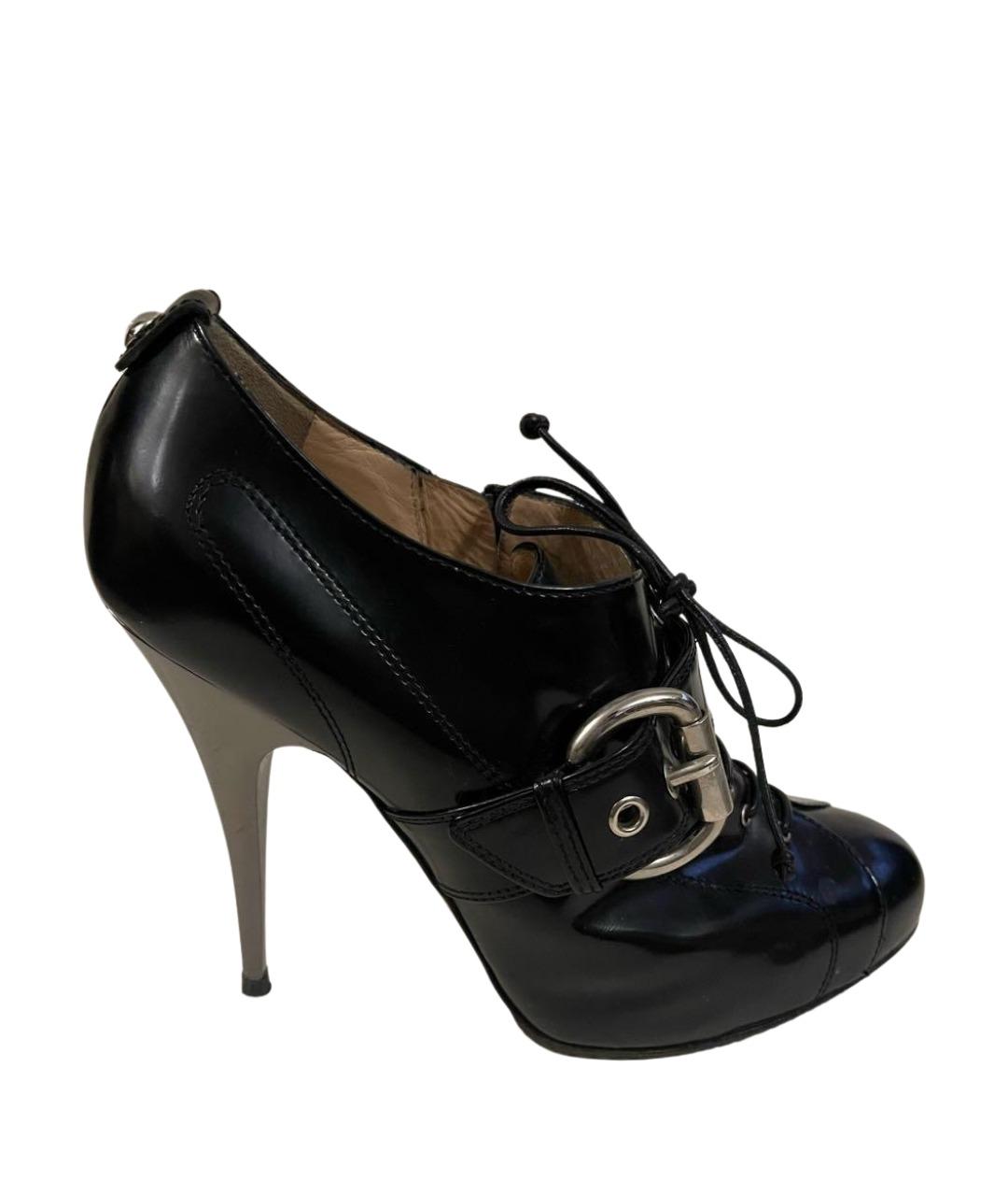 GIUSEPPE ZANOTTI DESIGN Черные кожаные ботильоны, фото 1