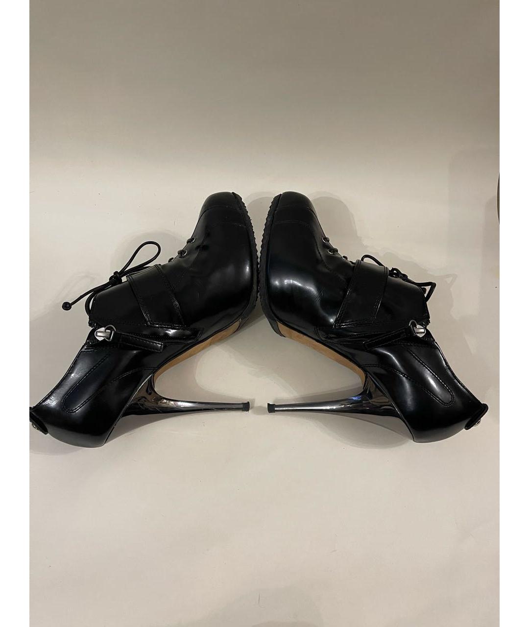 GIUSEPPE ZANOTTI DESIGN Черные кожаные ботильоны, фото 4