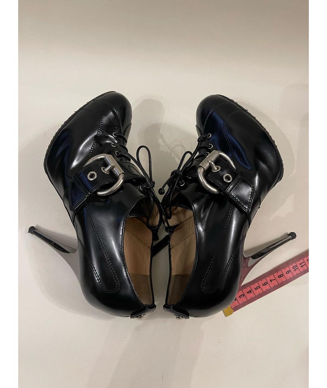 GIUSEPPE ZANOTTI DESIGN Черные кожаные ботильоны, фото 5