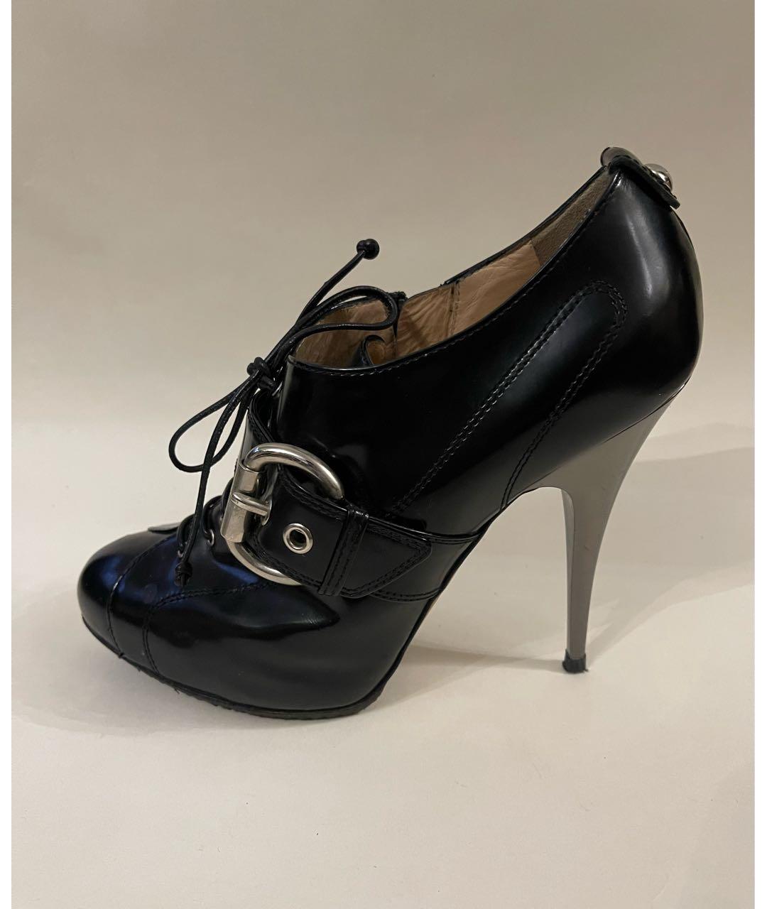 GIUSEPPE ZANOTTI DESIGN Черные кожаные ботильоны, фото 8