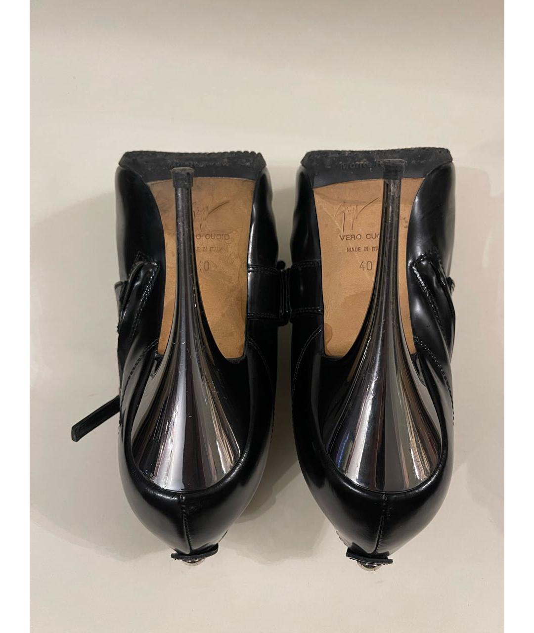 GIUSEPPE ZANOTTI DESIGN Черные кожаные ботильоны, фото 7