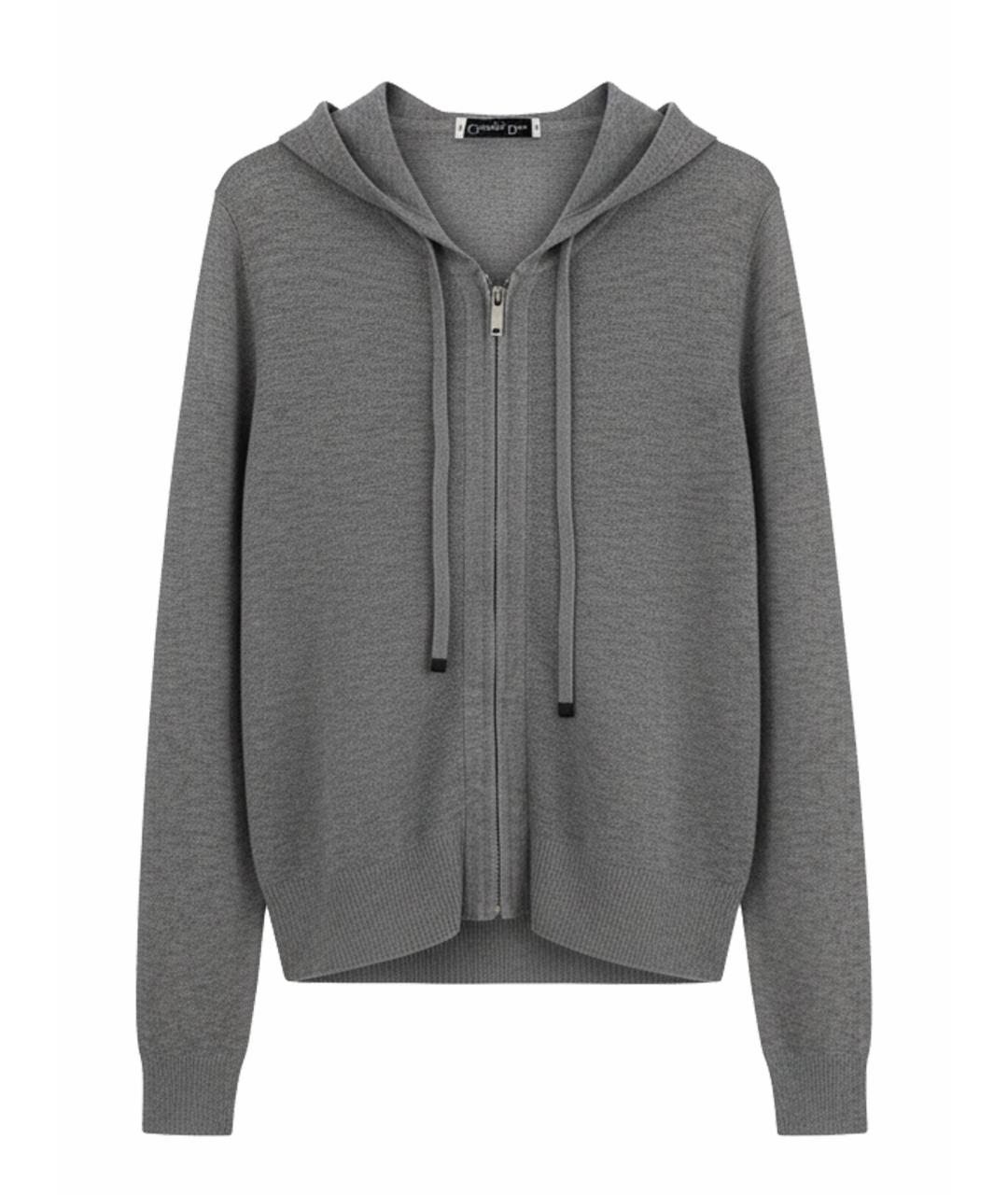 CHRISTIAN DIOR Серый шерстяной костюм с брюками, фото 1