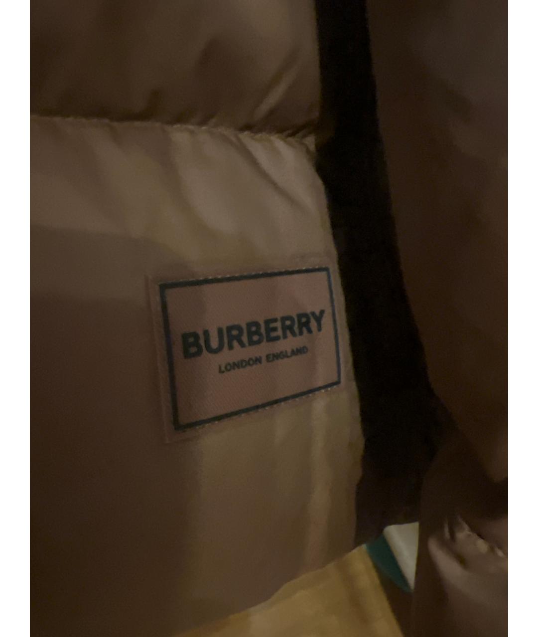 BURBERRY Коричневый кашемировый пуховик, фото 3