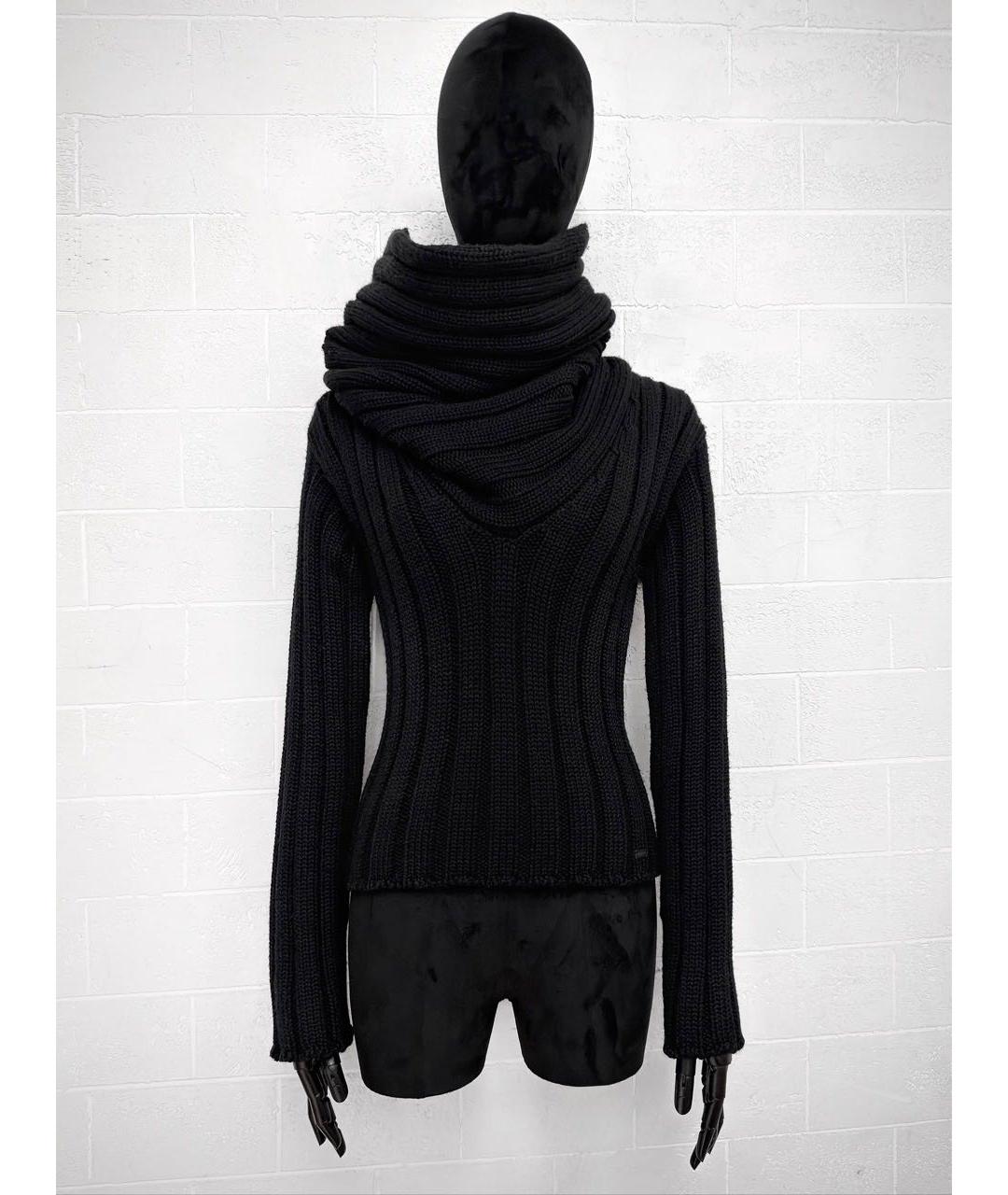 CHANEL Черный шерстяной джемпер / свитер, фото 5