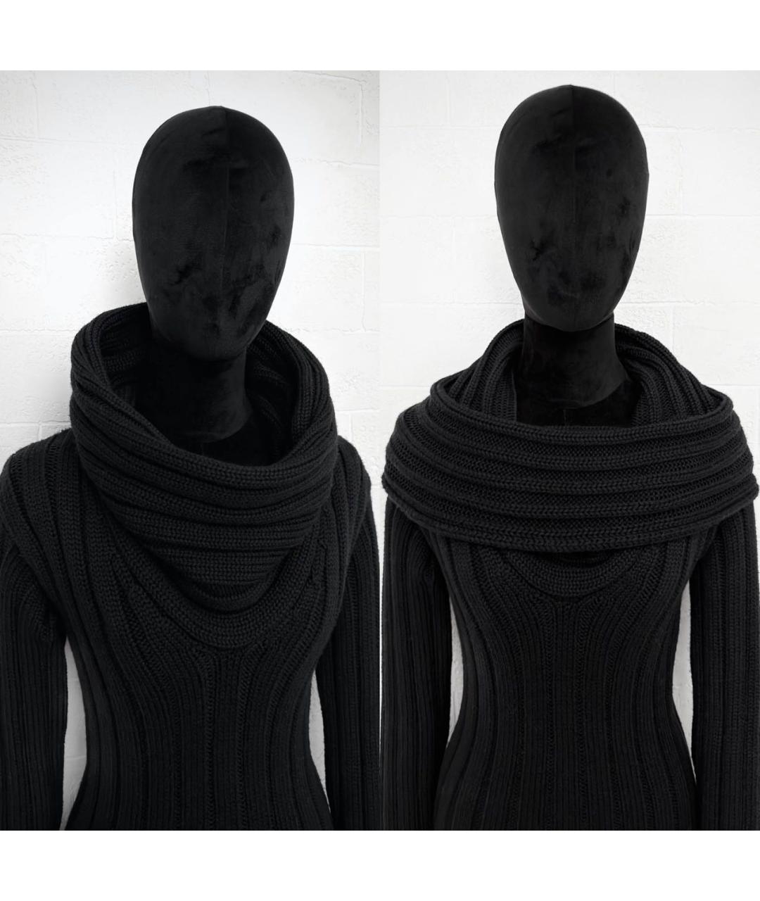 CHANEL Черный шерстяной джемпер / свитер, фото 4