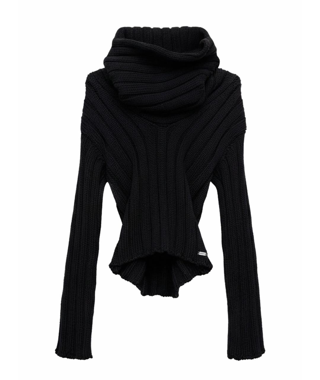 CHANEL Черный шерстяной джемпер / свитер, фото 1