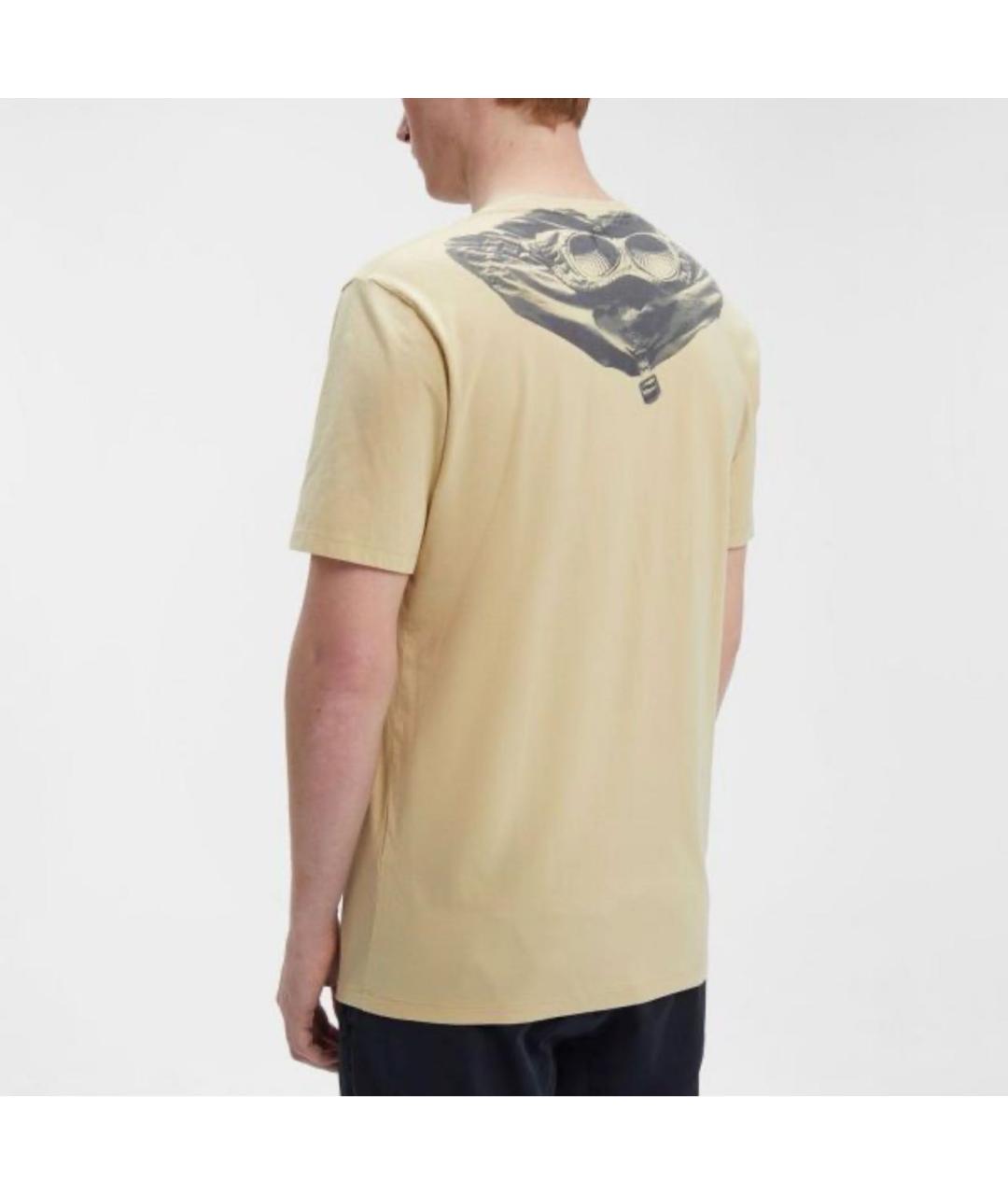 CP COMPANY Желтая хлопковая футболка, фото 5