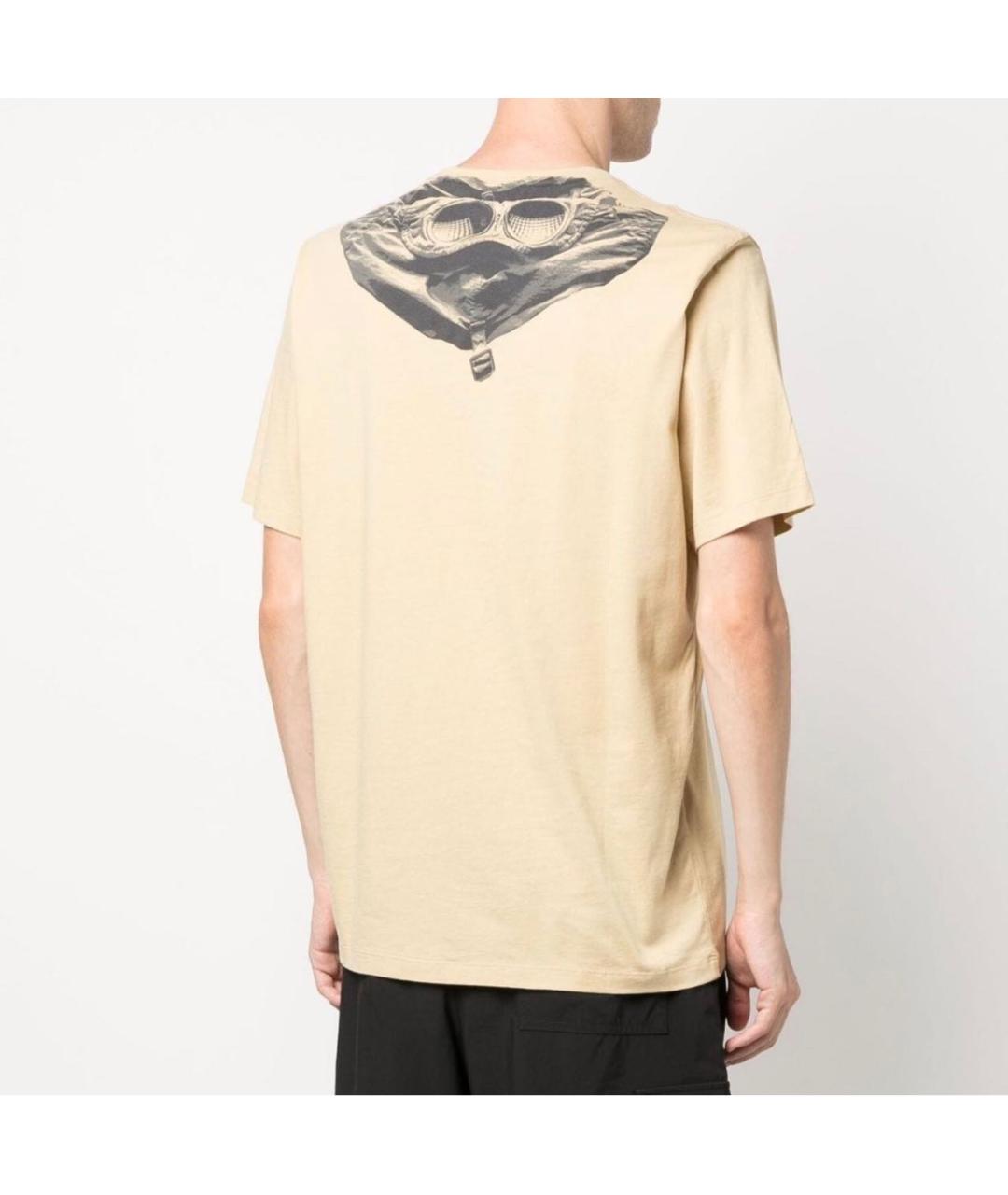 CP COMPANY Желтая хлопковая футболка, фото 2