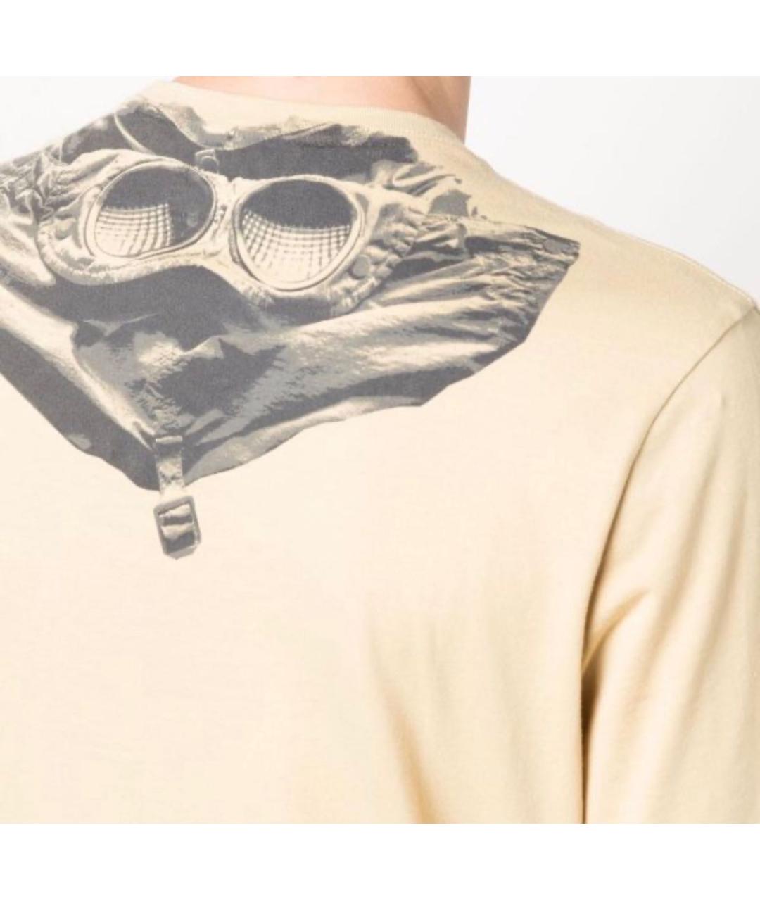 CP COMPANY Желтая хлопковая футболка, фото 4