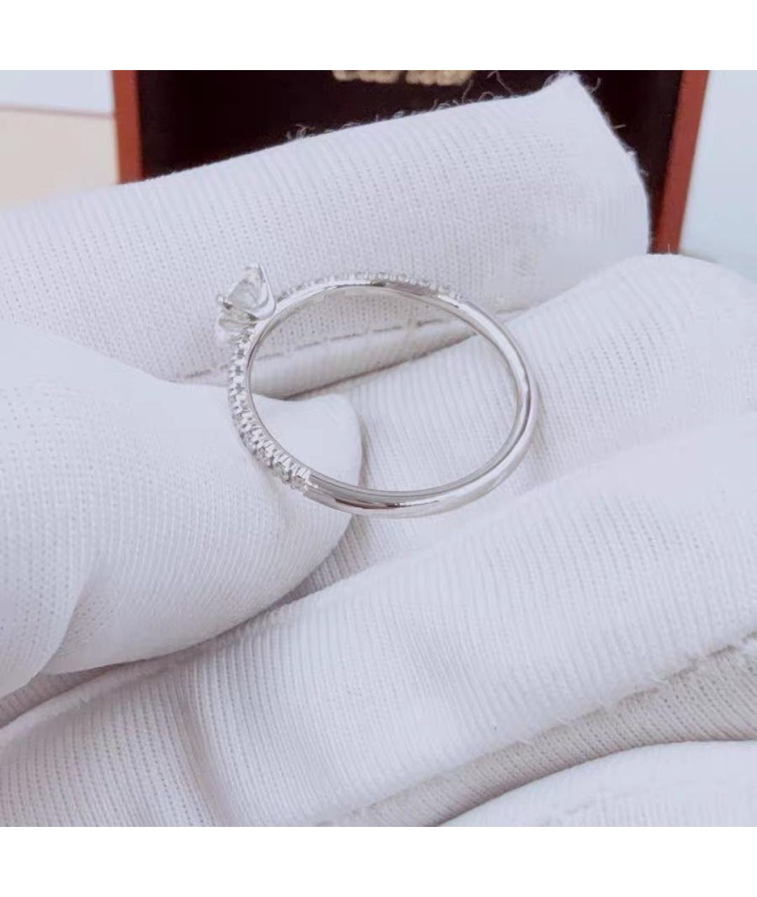 CARTIER Белое платиновое кольцо, фото 7