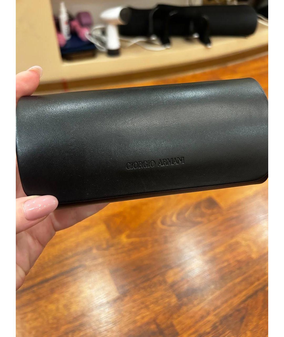 GIORGIO ARMANI Коричневые пластиковые солнцезащитные очки, фото 3